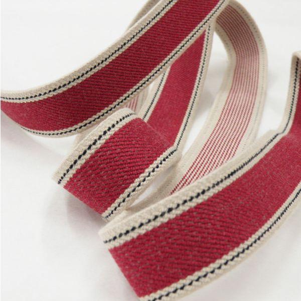 ■25mm巾デニム調編み込みゴム■表示価格は10ｃｍのお値段です。数量1＝10cm。