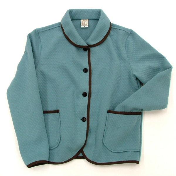 型紙 レディース パイピングジャケット ニット生地向けカット済みパターン L002 ニット生地のやまのこ 通販 Yahoo ショッピング