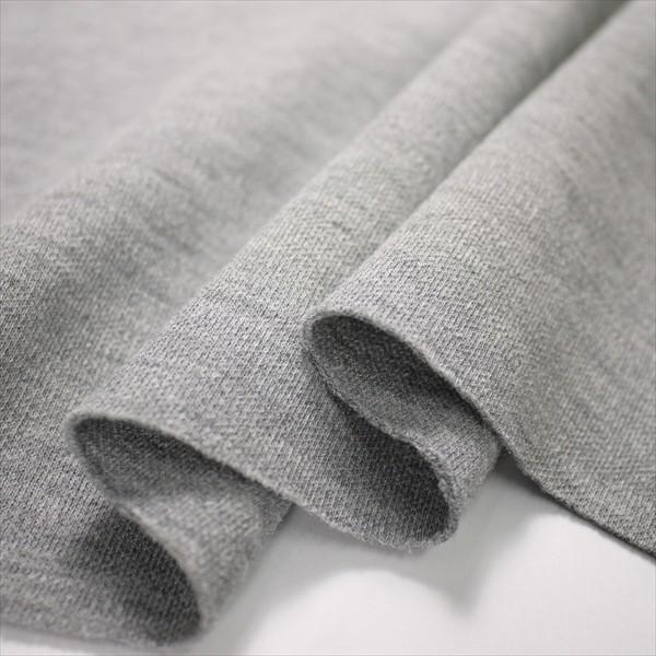 ニット生地 40/1ダンボールニット グレー杢 「アウタートップス
