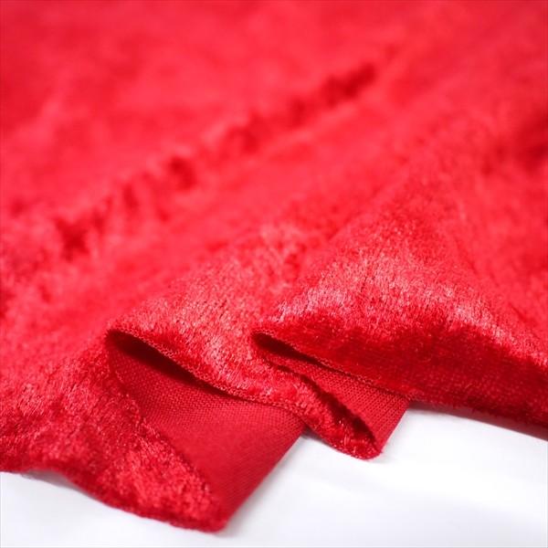 クラッシュベロア レッド 145ｃｍ巾 ニット生地 Yf7051 Re005 ニット生地のやまのこ 通販 Yahoo ショッピング