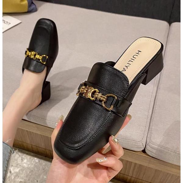 ミュール フラットシューズ レディース バブーシュ サンダル ローファー かかとなし サボサンダル 痛くない パンプス ぺたんこ フラット