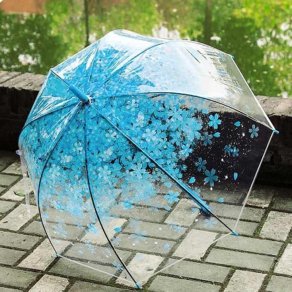 傘 レディース 長傘 ドーム型傘 レディース ビニール傘 桜柄 さくら 透明丈夫 雨傘 軽量 日傘 携帯用 かわいい バブル傘 ドーム傘 サク