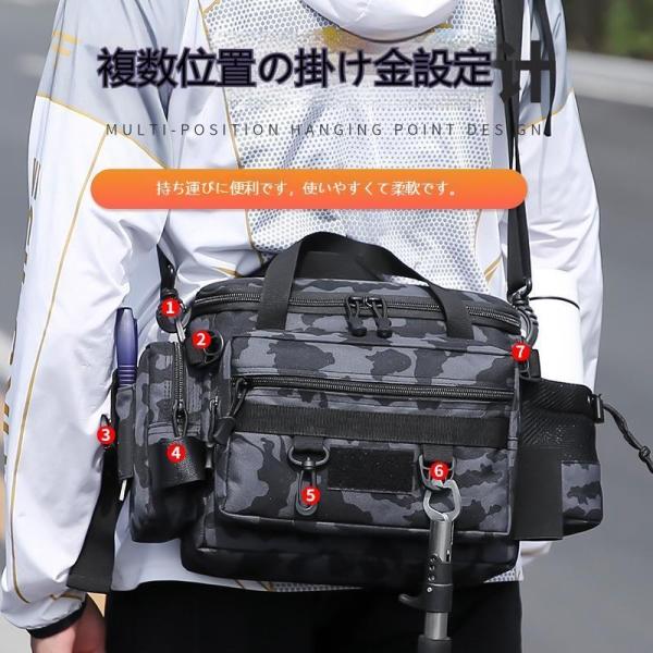 釣りバッグ3WAY多機能フィッシングバッグ大容量釣り袋釣り防水防滴ショルダーバッグ手持ちヒップバッグウエストバッグカメラ