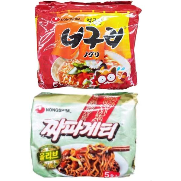 農心 チャパグリ10人前 チャパゲティ1パック5袋入り+ノグリ1パック5袋入り