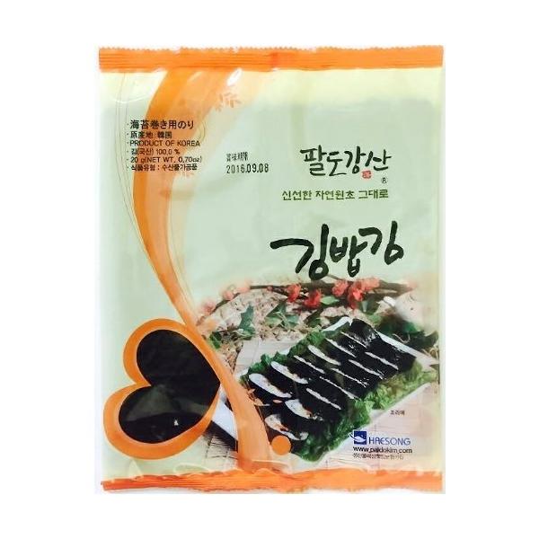 韓国産 海苔巻き用海苔10枚セット1個 ☆パルドガンサン☆ : 韓日