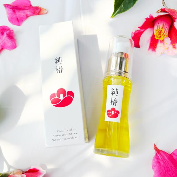 椿油 気仙沼大島産 純椿 30ml （ポンプ式・化粧箱入り） 国産 ツバキ油