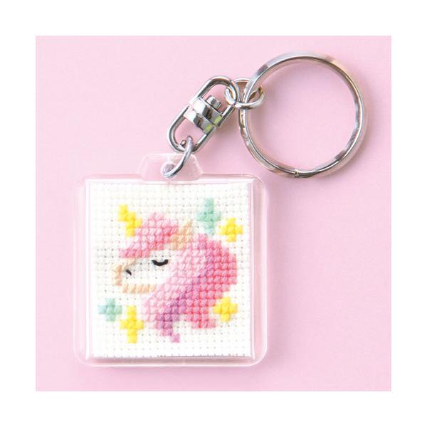 オリムパス キーリング刺しゅうキット ファンシーカラーズ【刺繍キット】