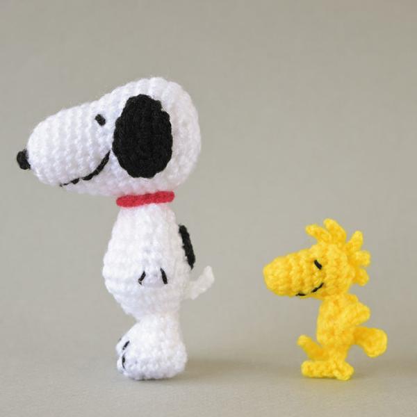 【わた入り】ハマナカ　ピッコロでつくる スヌーピーとウッドストックのあみぐるみキット　 PEANUTS