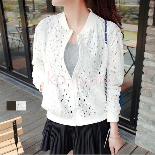 春夏 レースブルゾン 春ブルゾン 長袖 春 アウター レース シンプル 可愛い レディース 18 人気 Buyee 日本代购平台 产品购物网站大全 Buyee一站式代购 Bot Online