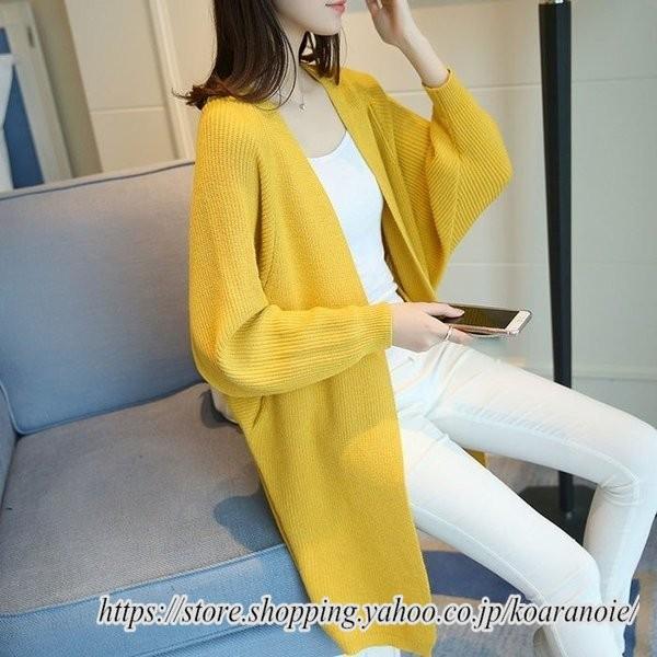 カーディガン レディース ロング丈 無地 アウター ニットソー オフィス カジュアル コート 着痩せ効果 大きいサイズ 秋冬新作 Blog Novasafra Com Br