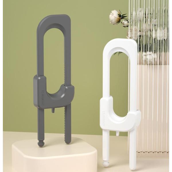 ●両開き戸をしっかりロックする●地震による食器などの飛び出し防止に●お子様のいたずらによるケガ防止用として1、カラー：ホワイト、ダークグレー2、セット：2個3、生産国：中国※ご購入前にサイズを確認してください。※モニターにより色の見え方が実...