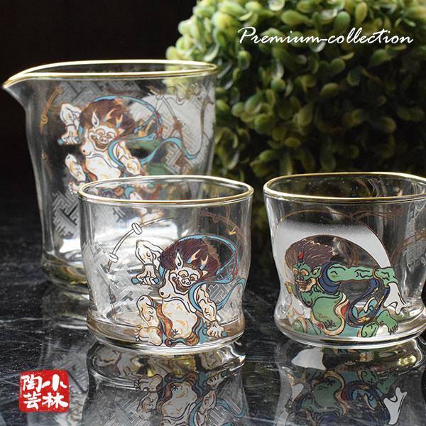 ギフトセット プレミアムニッポンテイスト 風神雷神酒器セット : 小林