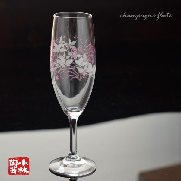 グラス プリントコレクション クリンカー リーフライン フルートシャンパン ピンク Glass 080 小林陶芸 通販 Yahoo ショッピング