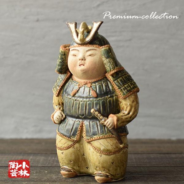やきもの人形 兜武者 織部釉 陶器製 曾風作 : 小林陶芸 - 通販 やきもの人形 兜武者 織部釉 陶器製 曾風作 : 小林陶芸 - 通販