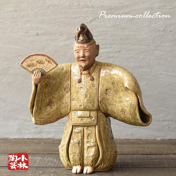 九谷焼 布袋様 陶器人形 年代物 置物 高さ25cm 横18cm 九谷焼 布袋様