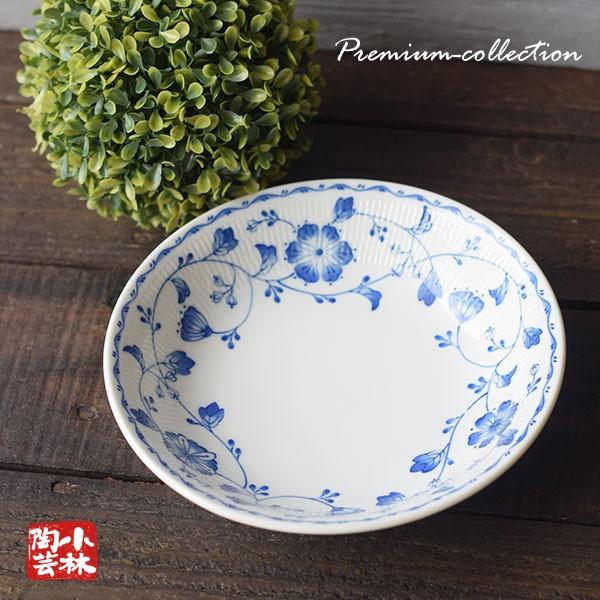   ブルーフラワー　パスタ皿 食器 アウトレット ブルーフラワー スープ＆パスタ皿 : 小林陶芸
