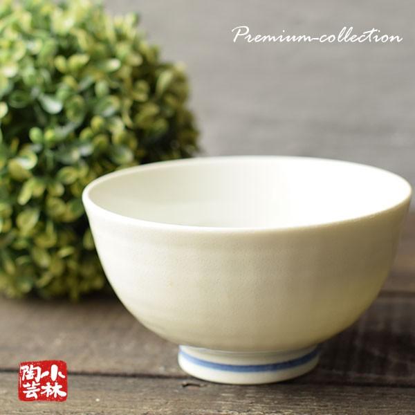 食器 アウトレット 美濃焼 青線 ご飯茶碗 大 お茶漬け : 小林陶芸