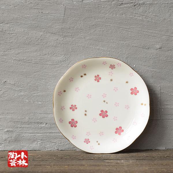 食器 アウトレット 縁金桜 取分け皿 個数限定品 処分価格 : 小林陶芸