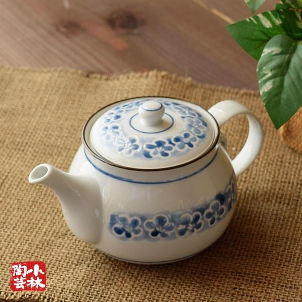 急須（有田焼） 濃帯梅 スーパーステンレス茶こし付き ポット : 小林