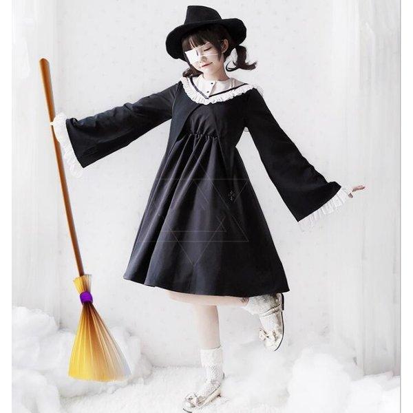 ハロウィン コスプレ衣装 お化け ゴシック ワンピース フレア袖 吸血鬼 魔女 ハロウィンパーティー衣装 イベント 撮影衣装 2枚 Kobcut 8ycdhmdsgb 小林ヤフーショップ 通販 Yahoo ショッピング