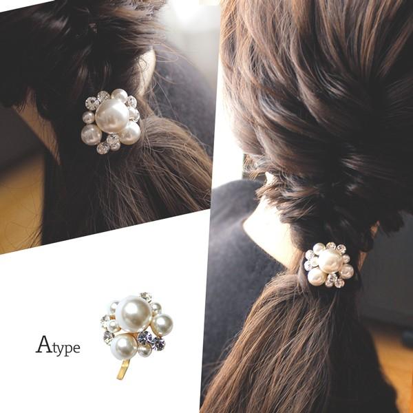 バブルパール ヘアカフ ポニーフック 髪留め 結婚式 ヘア レディース パール ビジュー ナチュラル ヘアアクセサリー 秋 髪飾り カジュアル ブライダル アクセサリー ヘアアクセ ゴム付き 大人 シュシュ パーティー 冬 バブル