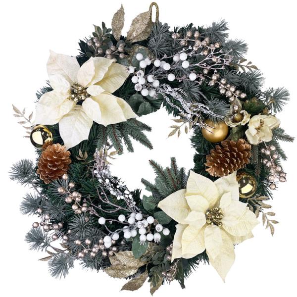 美品⭐︎クリスマスリース60cm ⭐︎大きめ 楽天市場】クリスマスリース60cmレッド 大きい 大型 玄関 店舗