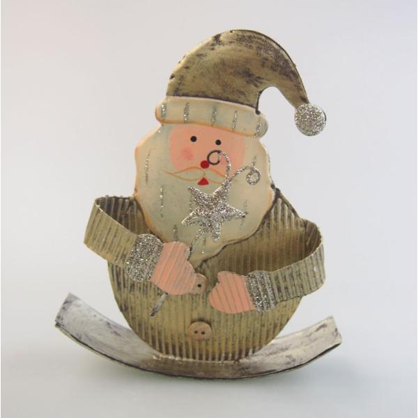 メタルクリスマスサンタスイング（S）J3 : クリスマス専門店 KOBE