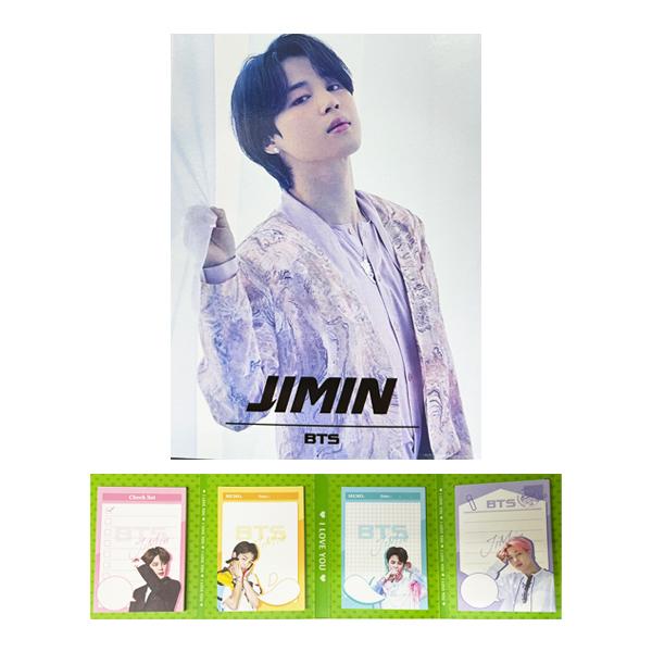 BTS 防弾少年団 JIMIN ジミン メモ帳 4連 韓流グッズ グッズ 韓流 韓国