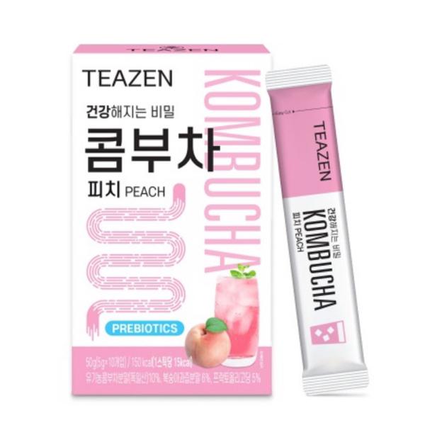 ジョングクおまけ付き】TEAZEN(ティーゼン) コンブチャ ピーチ モモ 桃