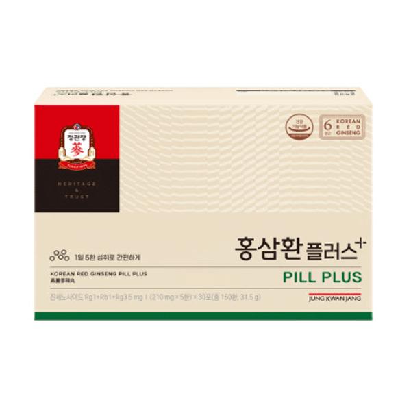【商品名】正官庄 6年根紅参精丸 KOREAN RED GINSENG PILL PLUS【商品説明】正官庄（チョンカンジャン）の「紅参丸プラス」は、韓国産6年根紅参（高麗人参）を使用した栄養補助食品です。伝統と技術に基づいた製法で、紅参の...