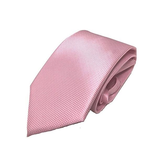 手軽に簡単ワンタッチネクタイ54 (紐タイプ) ピンク 刺繍有 クイ