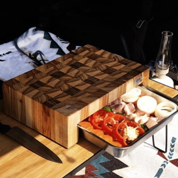 韓国直輸入！【大】 オーストラリア まな板 エンドグレインまな板