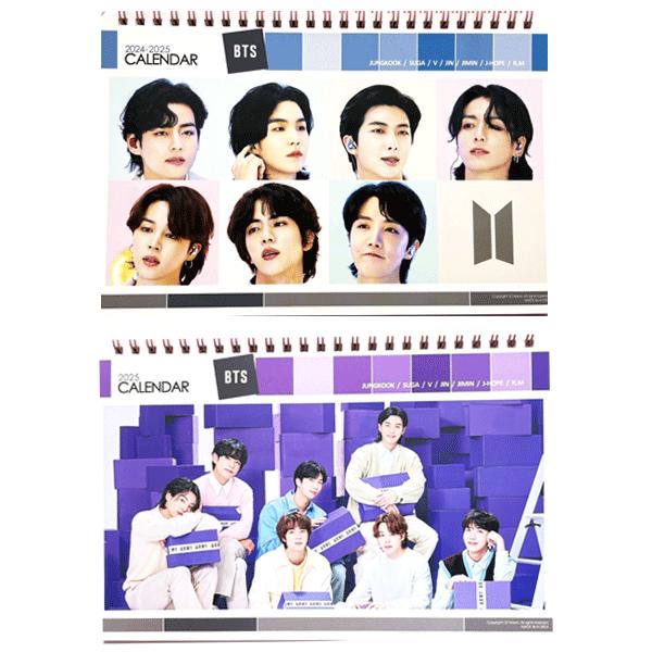 ピンク卓上カレンダー】防弾少年団（BTS/バンタンソニョンダン