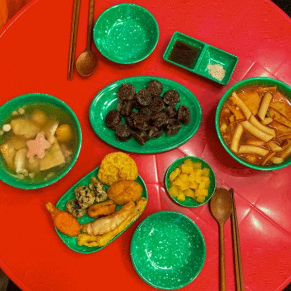 メラミン食器　81枚セット(996) 韓国直輸入！ メラミン食器 8点 Aセット 全3カラー お椀 軽量