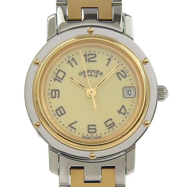 HERMES（エルメス） 【中古】エルメス クリッパー 腕時計 CL4.220 GP
