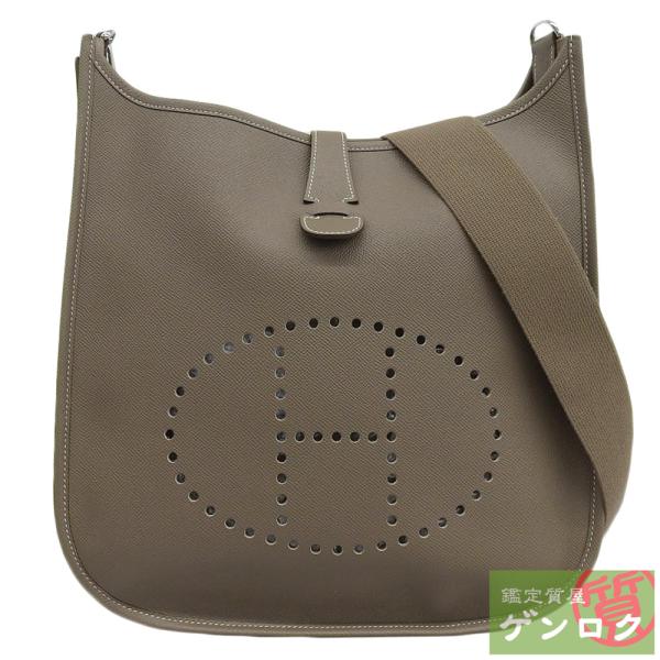【中古】HERMES エルメス エヴリンIII GM エブリン ショルダーバッグ 斜め掛け ブラウン系 エプソン T刻印(2015年) レディース【質屋】 HERMES（エルメス） 【中古】HERMES エヴリンIII GM エブリン