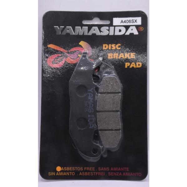 纏め売り シルバー 406グラム YAMASIDA ヤマシタ 高品質 メタル ブレーキパッド A406SX : 神戸オート