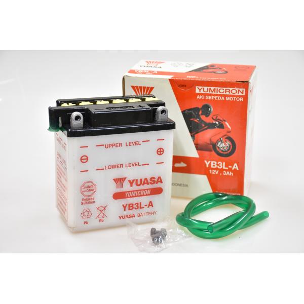在庫有当日発送 台湾ユアサ YUASA YB3L-A 開放型バイクバッテリー 互換 GM3-3A / FB3L-A 液入充電済 即使用可能