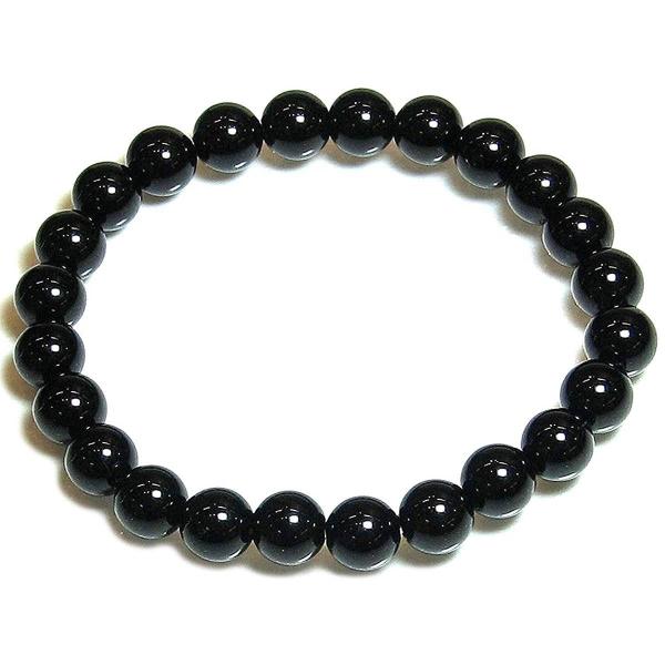 チベット産 黒水晶 (カーンゴーム/モリオン) 8mm ブレスレット 4