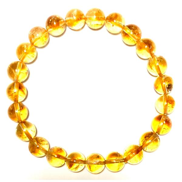 AAA ライトカラーシトリントパーズ(黄水晶)8mmブ 15cm 16.5cm 18cm 11