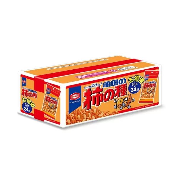 亀田　柿の種 箱 小袋 24袋 柿ピー お菓子 おつまみ おかき 小分け 大容量 BOX 送料無料　コストコ