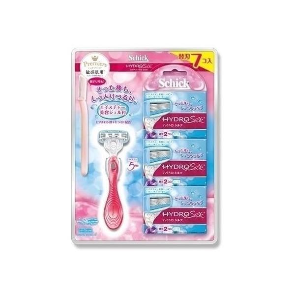 シックハイドロ シルク 替刃 7個 顔そり用付 プレミア 5枚刃 敏感肌 シャワーハンガー 女性 モイスチャーソリッド 体 カミソリ 送料無料 Schickhydrosilk 1 神戸市場 Select Shop 通販 Yahoo ショッピング