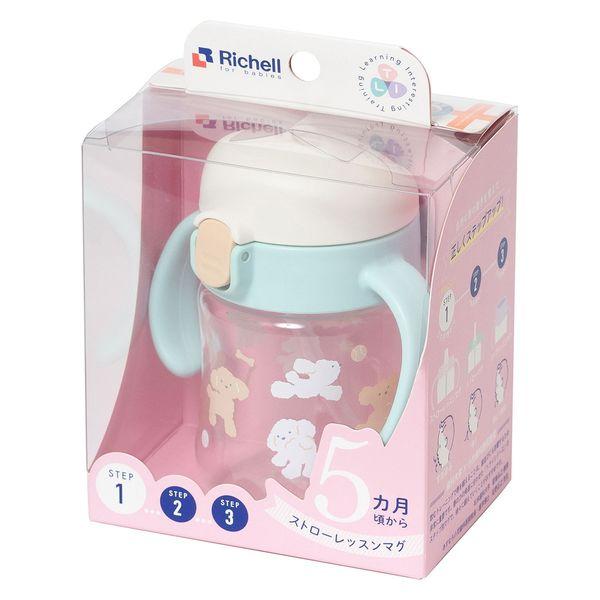 他サイト： 【定形外郵便で送料無料でお届け】 株式会社リッチェル トライ ストローレッスンマグSD ライトブルー 1個 【TK450】の商品画像