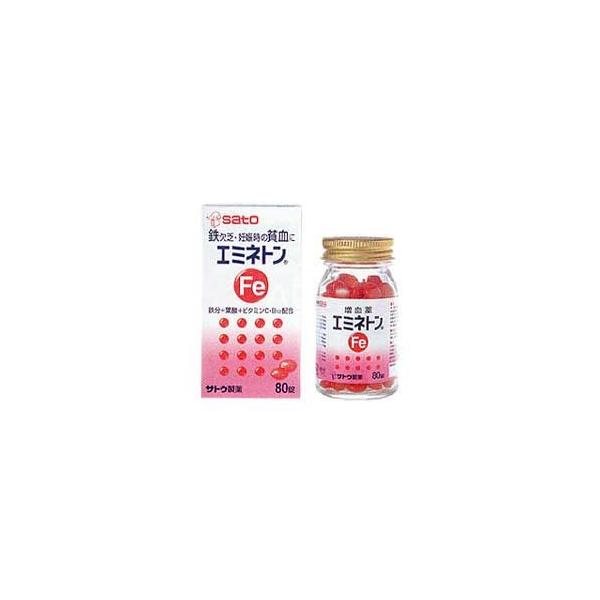 内容量：80錠【第2類医薬品】●増血薬・胃を荒らすことが少なく血を増やすことに役立つフマル酸第一鉄とビタミンB12を配合。・銅、コバルト、マンガンなどのミネラルとビタミンB6、C、E、葉酸などのビタミン、銅クロロフィリンを加えて効果を高めて...
