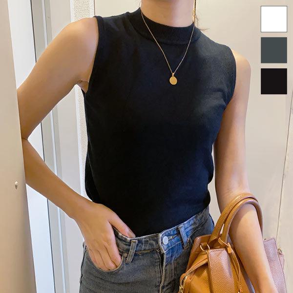 ニット ノースリーブ ハイネック トップス レディース サマーニット ベスト レディースc20 神戸レタスkobelettuce 通販 Paypayモール