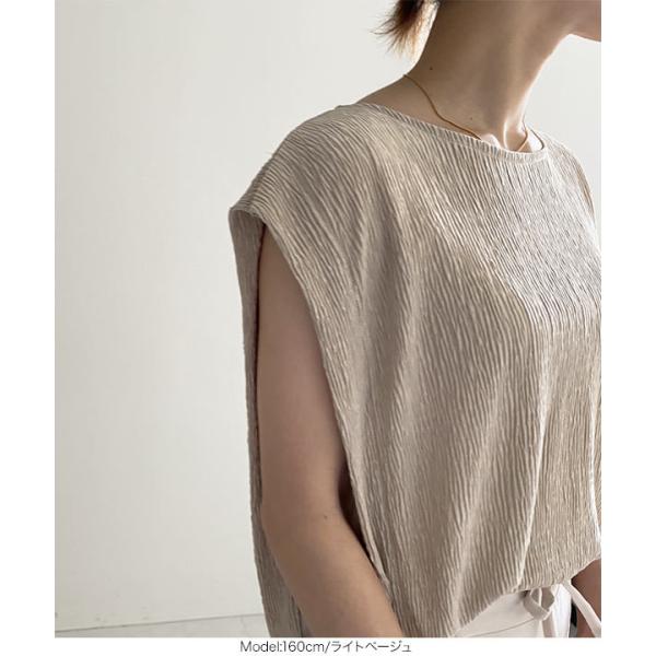 カットソー トップス レディース 夏 ノースリーブ ゆったり