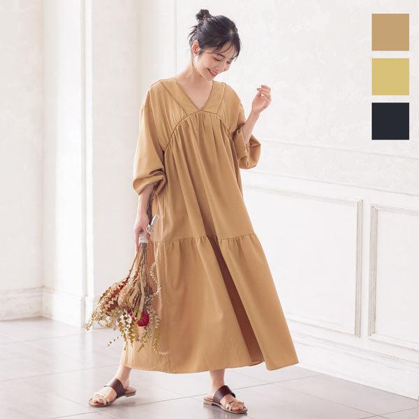 日替わりセール ワンピース マキシワンピース レディース ゆったり ボリュームスリーブ ヴィンテージ ビンテージ レトロ E2661送料無料 神戸レタスkobelettuce 通販 Paypayモール