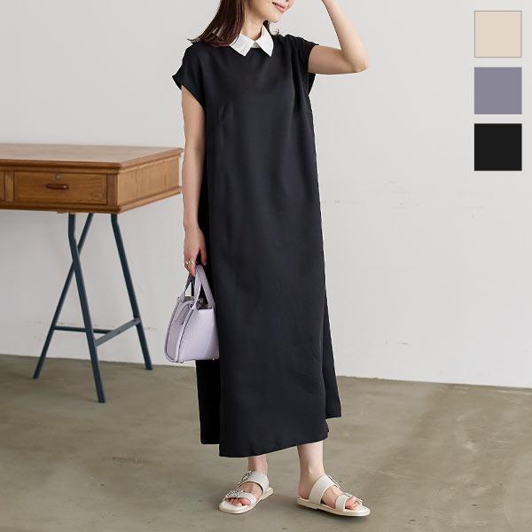 ワンピース ロングワンピース レディース きれいめ 上品 フェミニン フォーマル 半袖 ロング サマーワンピ 152 152 神戸レタスkobelettuce 通販 Yahoo ショッピング
