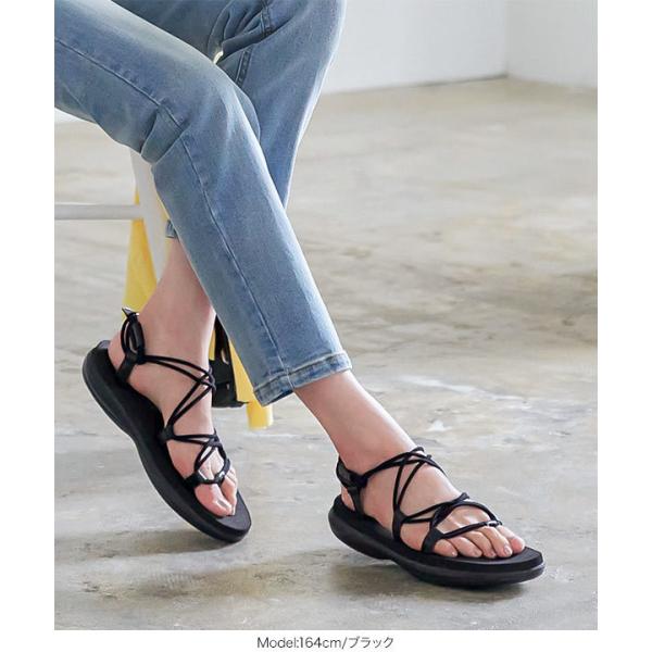 サンダル レディース スポサン スポーツサンダル 夏 ストラップ