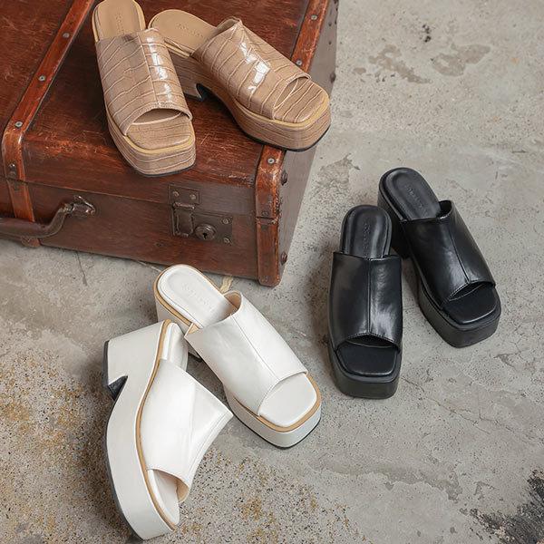 サンダル レディース 夏 秋 シューズ 厚底 サボ 靴下合わせ スクエアトゥ プラットフォーム I2326 I2326 神戸レタスkobelettuce 通販 Yahoo ショッピング